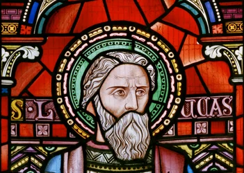 Crick, détail de la fenêtre Est, Lavers & Barraud, John Millner Allen, Saint Luc, 1863